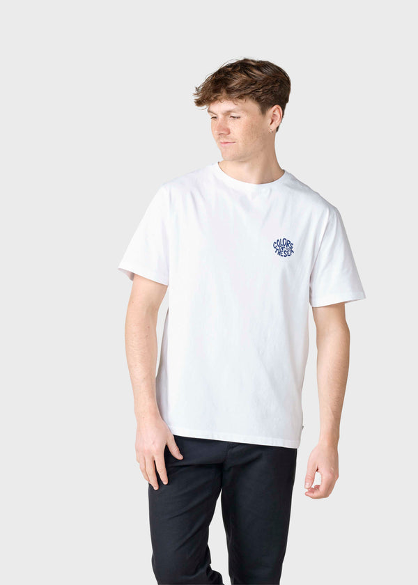 Klitmøller Collective ApS Colours tee T-Shirts White/ocean print