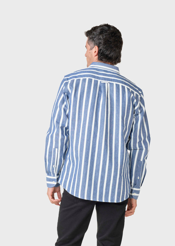 Klitmøller Collective ApS Cornelius shirt Shirts White/ocean