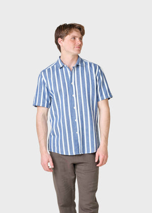 Klitmøller Collective ApS Cornelius short shirt Shirts White/ocean