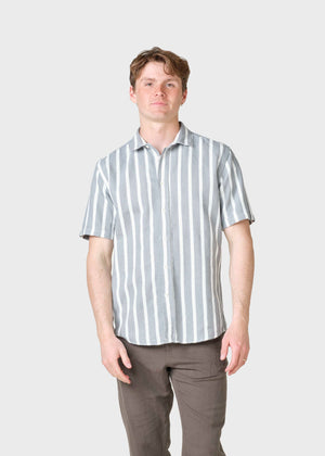 Klitmøller Collective ApS Cornelius short shirt Shirts White/taupe