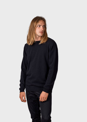 Klitmøller Collective ApS Daniel knit Knitted sweaters Black