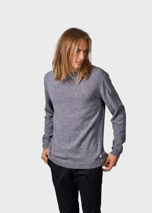 Klitmøller Collective ApS Daniel knit Knitted sweaters Light grey