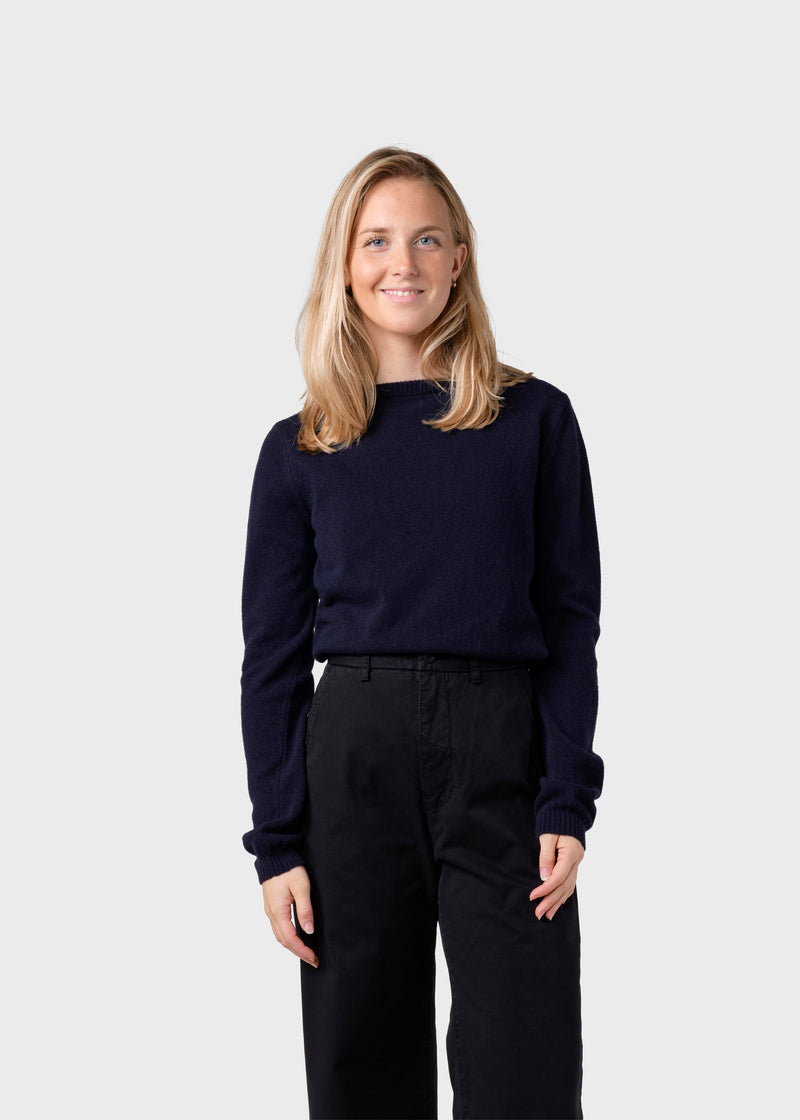 Klitmøller Collective ApS Daniella knit Knitted sweaters Navy