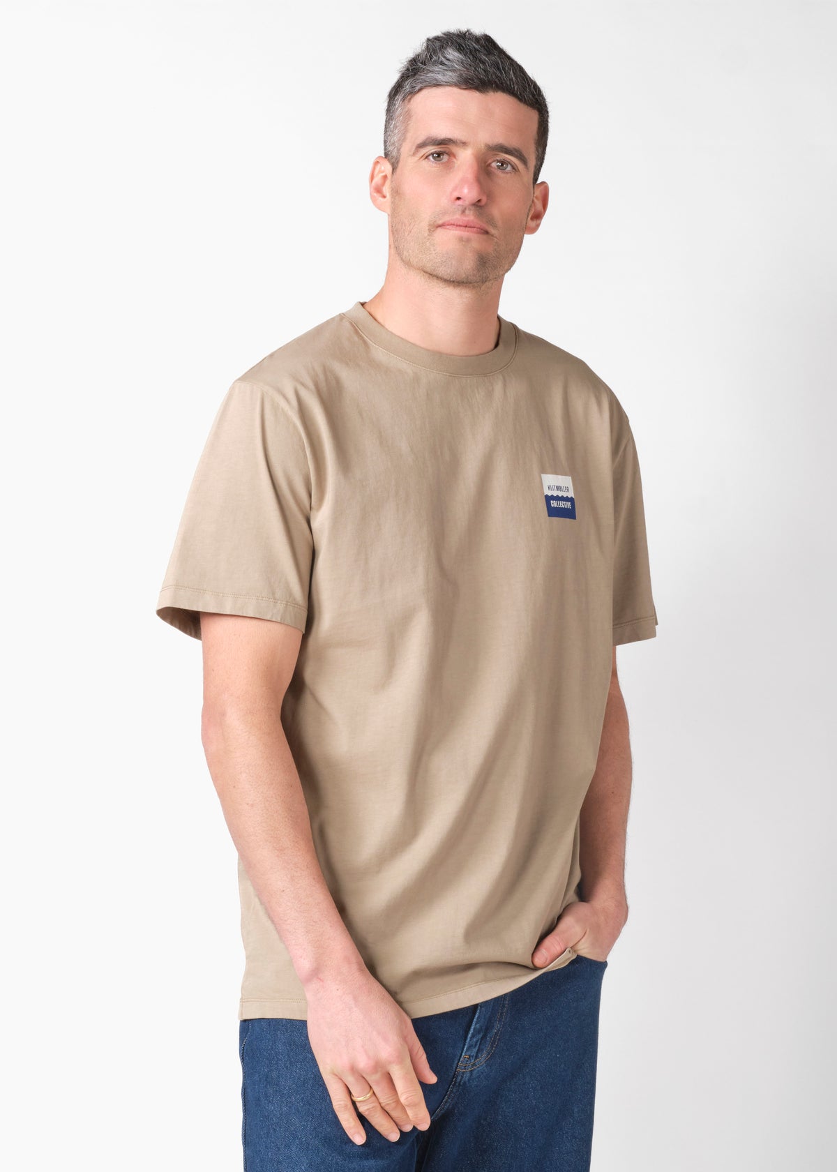 Klitmøller Collective ApS Detlef tee OCS T-Shirts Cashew
