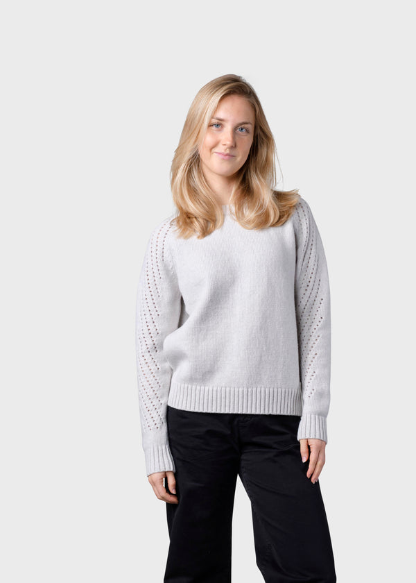 Klitmøller Collective ApS Dorte knit Knitted sweaters Pastel grey
