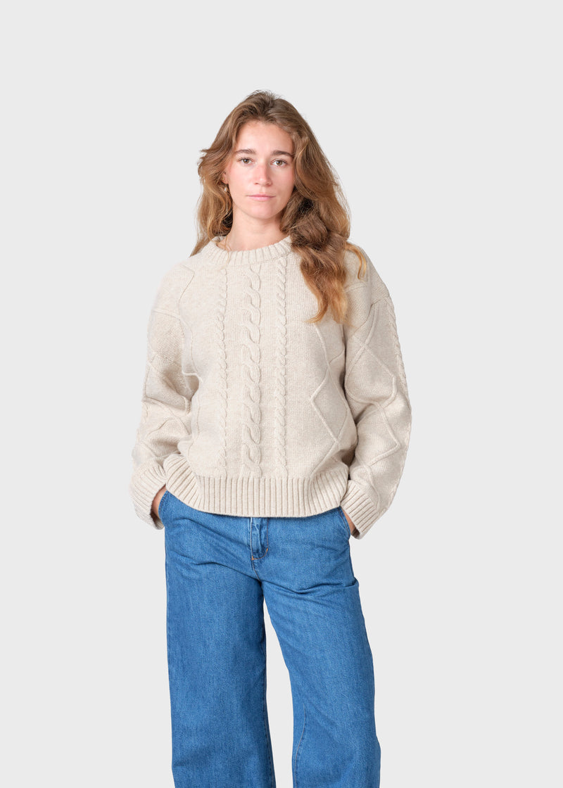 Klitmøller Collective ApS Eden knit Knitted sweaters Pastel sand