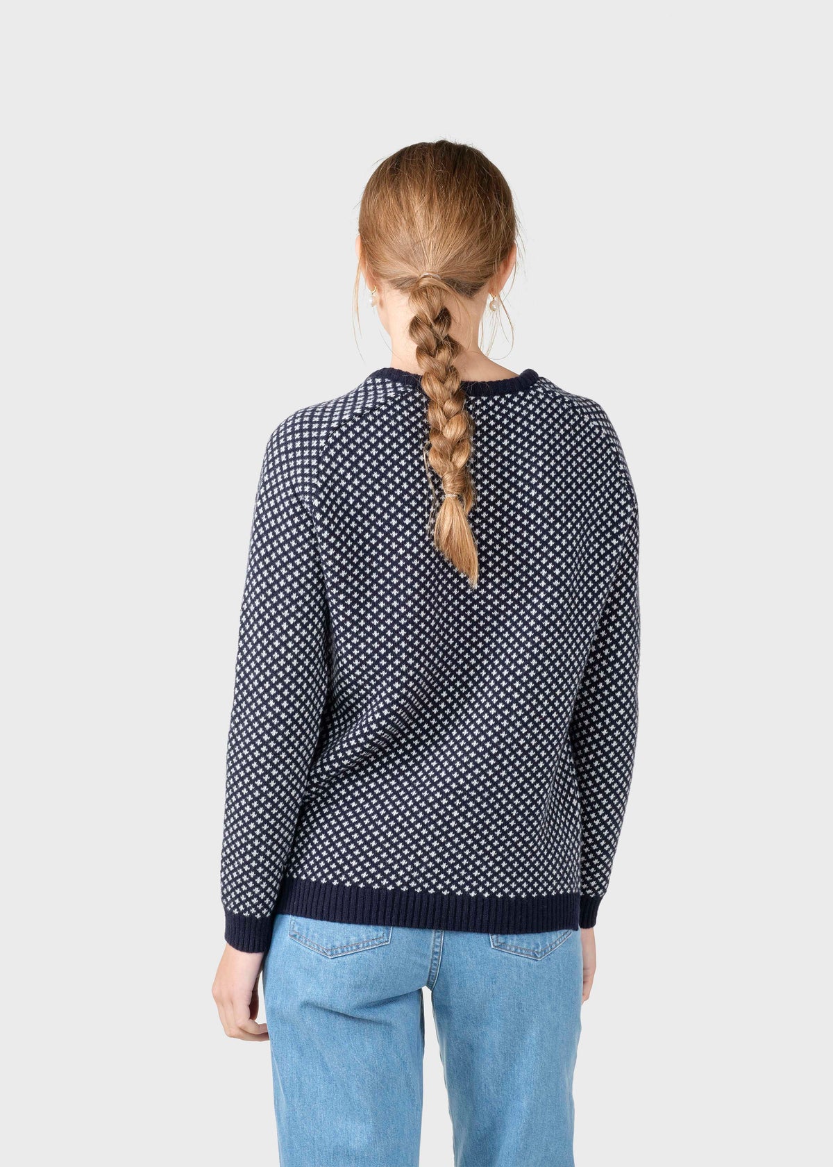 Klitmøller Collective ApS Elaine knit Knitted sweaters Navy/cream
