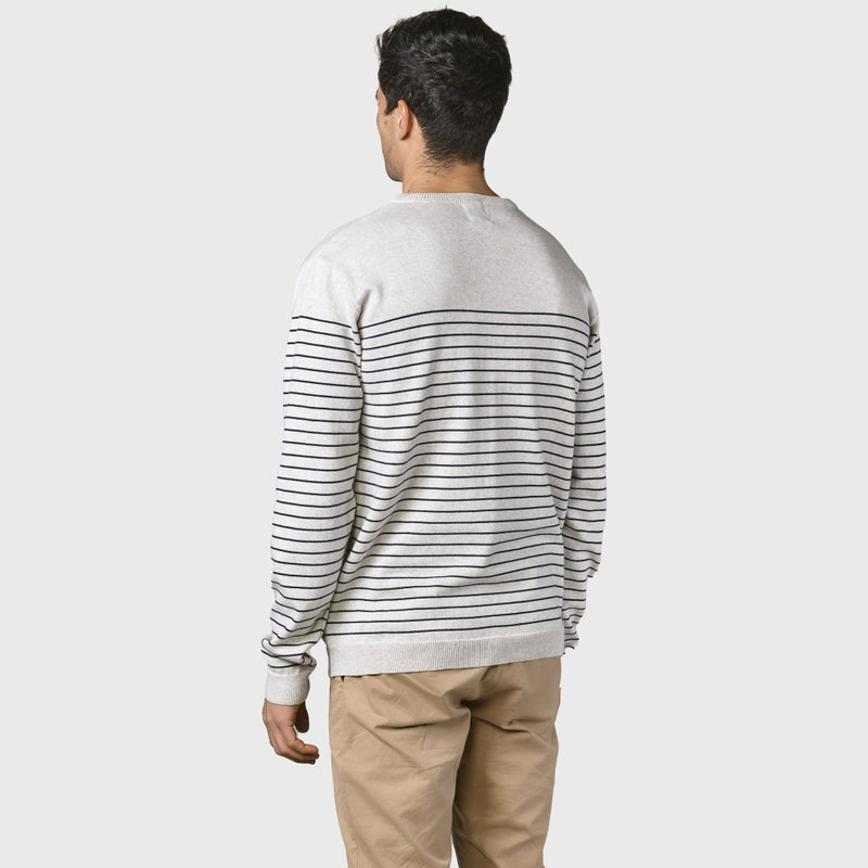 Klitmøller Collective ApS Elias knit Knitted sweaters Cream/navy