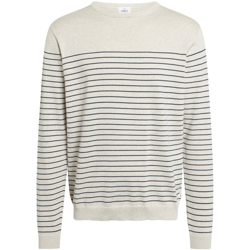 Klitmøller Collective ApS Elias knit Knitted sweaters Cream/navy