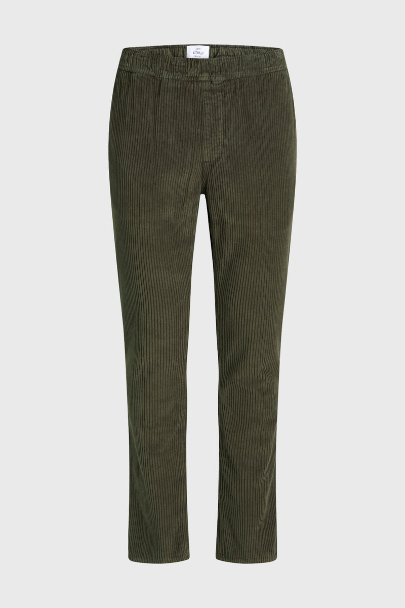 Klitmøller Collective ApS Elliot jumbo corduroy chino Pants Olive