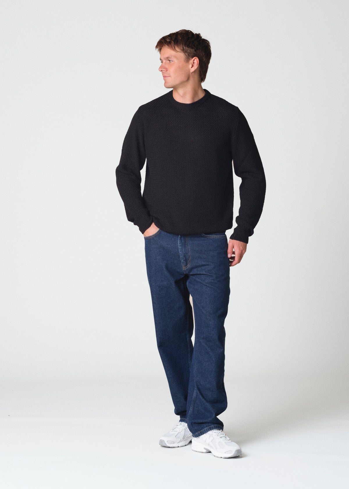 Klitmøller Collective ApS Elmer merino knit Knitted sweaters Black