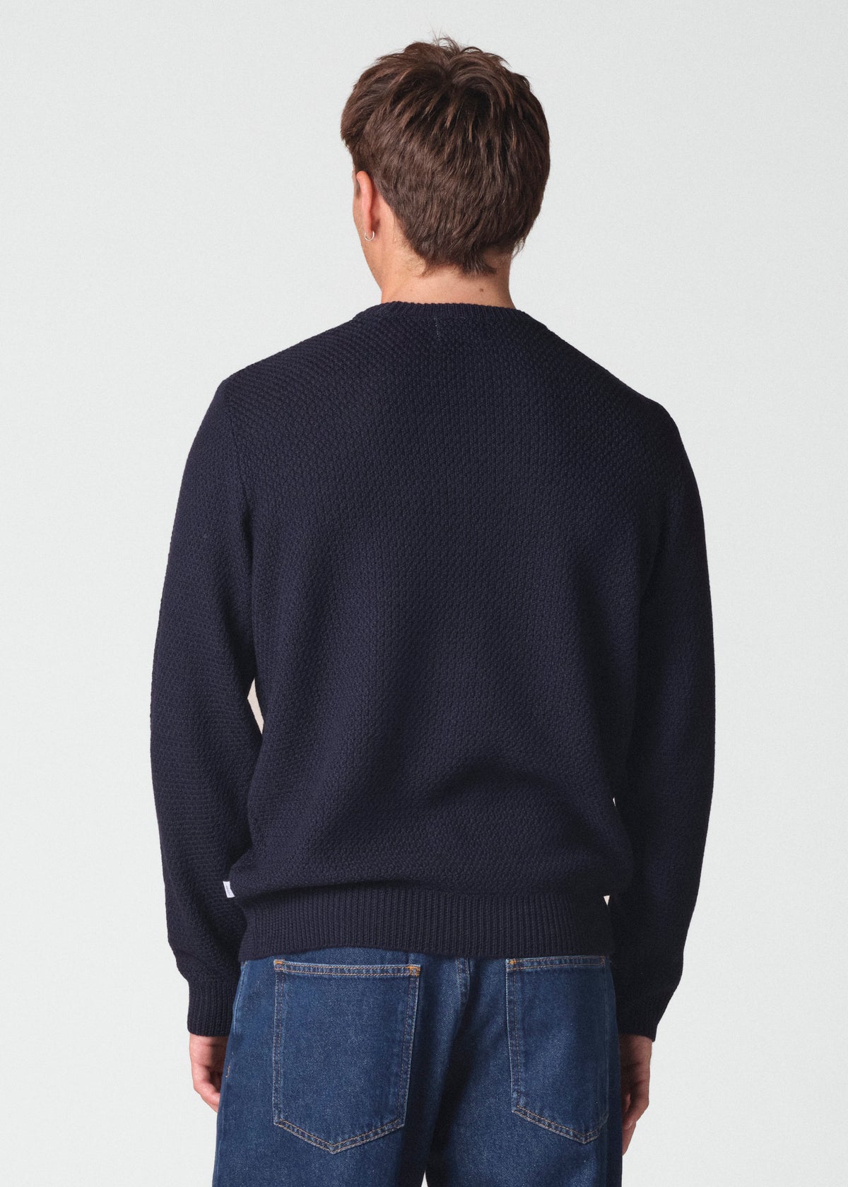 Klitmøller Collective ApS Elmer merino knit Knitted sweaters Navy