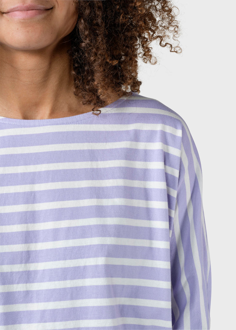 Klitmøller Collective ApS Emma striped tee T-Shirts Lilac/cream