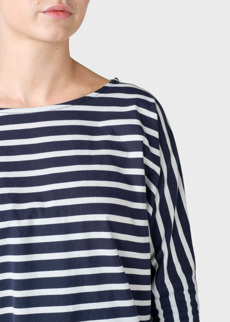 Klitmøller Collective ApS Emma striped tee T-Shirts Navy/cream