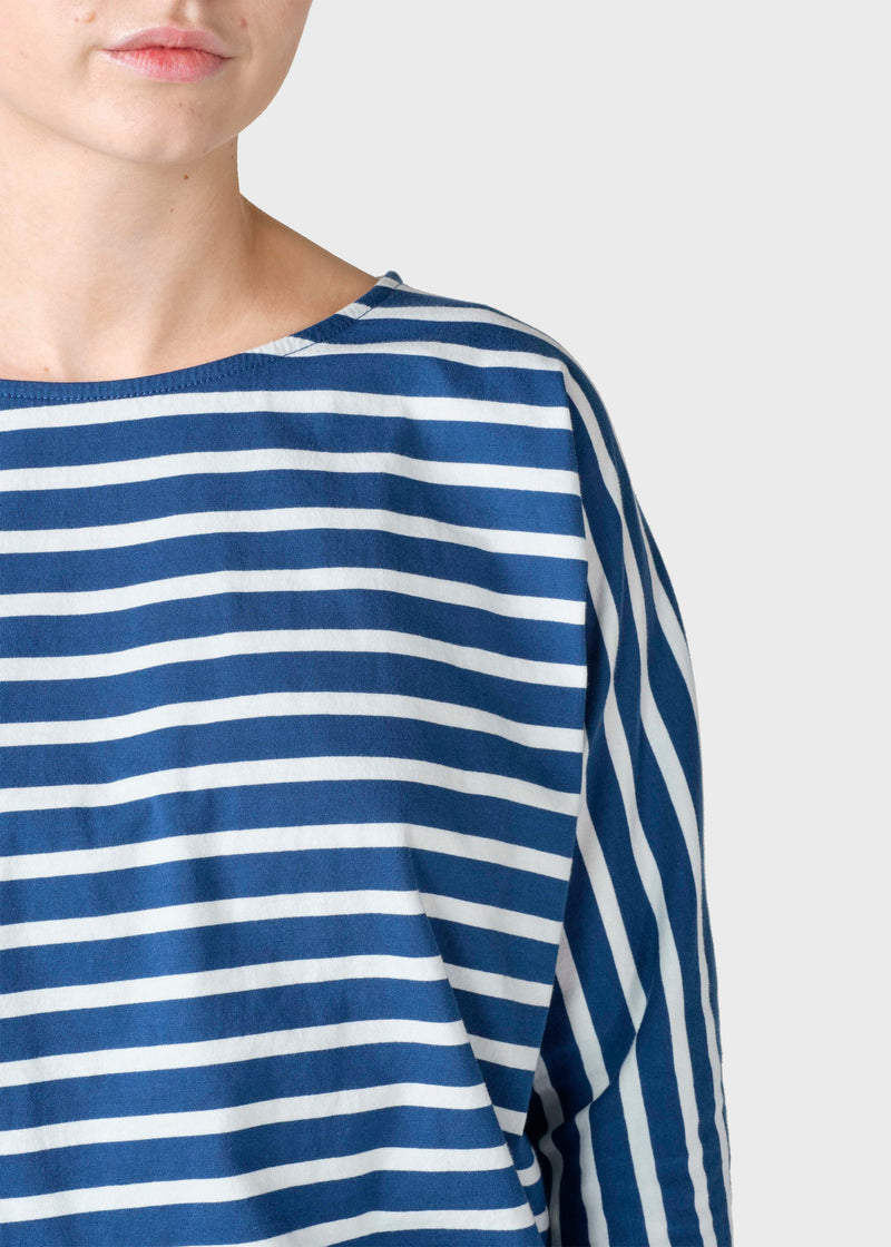 Klitmøller Collective ApS Emma striped tee T-Shirts Ocean/cream