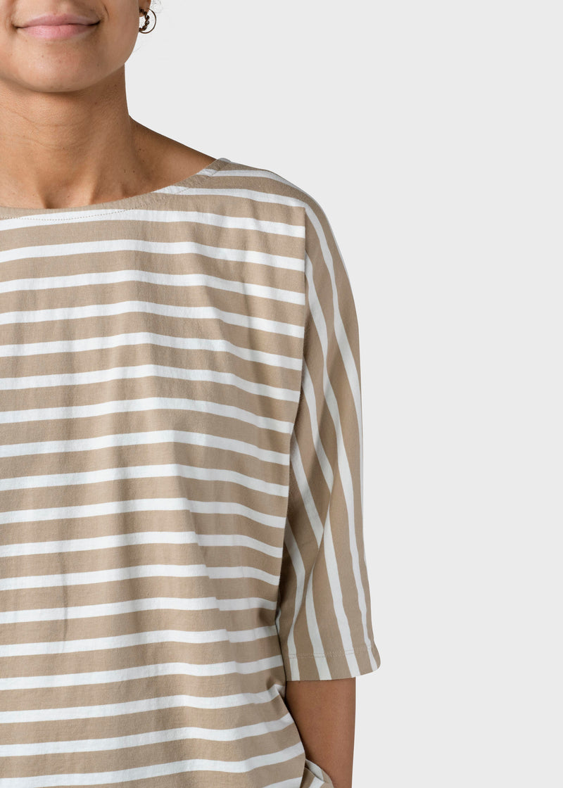 Klitmøller Collective ApS Emma striped tee T-Shirts Sand/cream