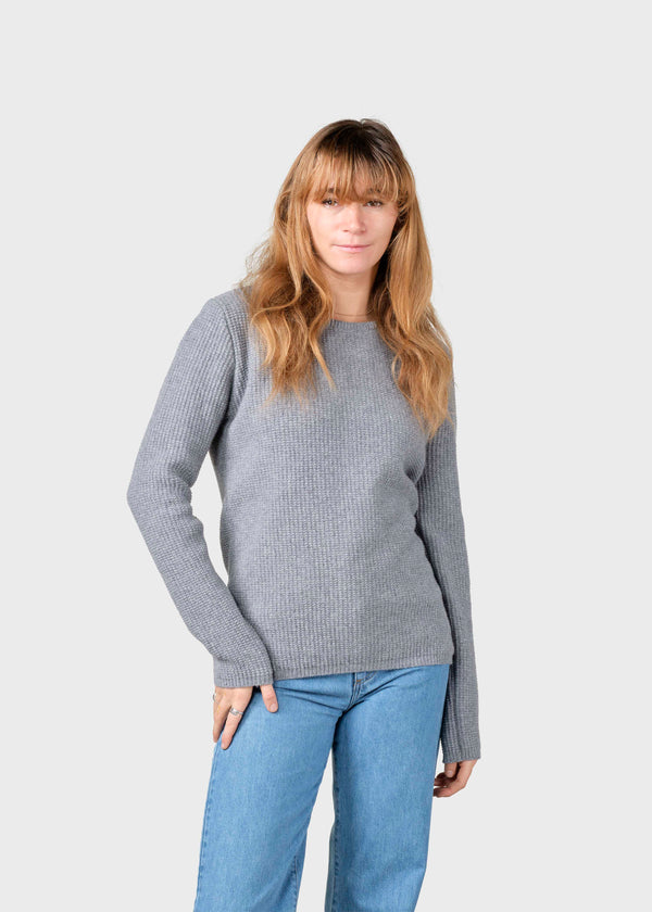 Klitmøller Collective ApS Fenja knit Knitted sweaters Light grey