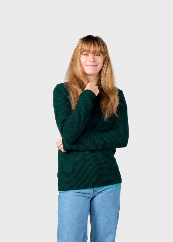Klitmøller Collective ApS Fenja knit Knitted sweaters Moss Green