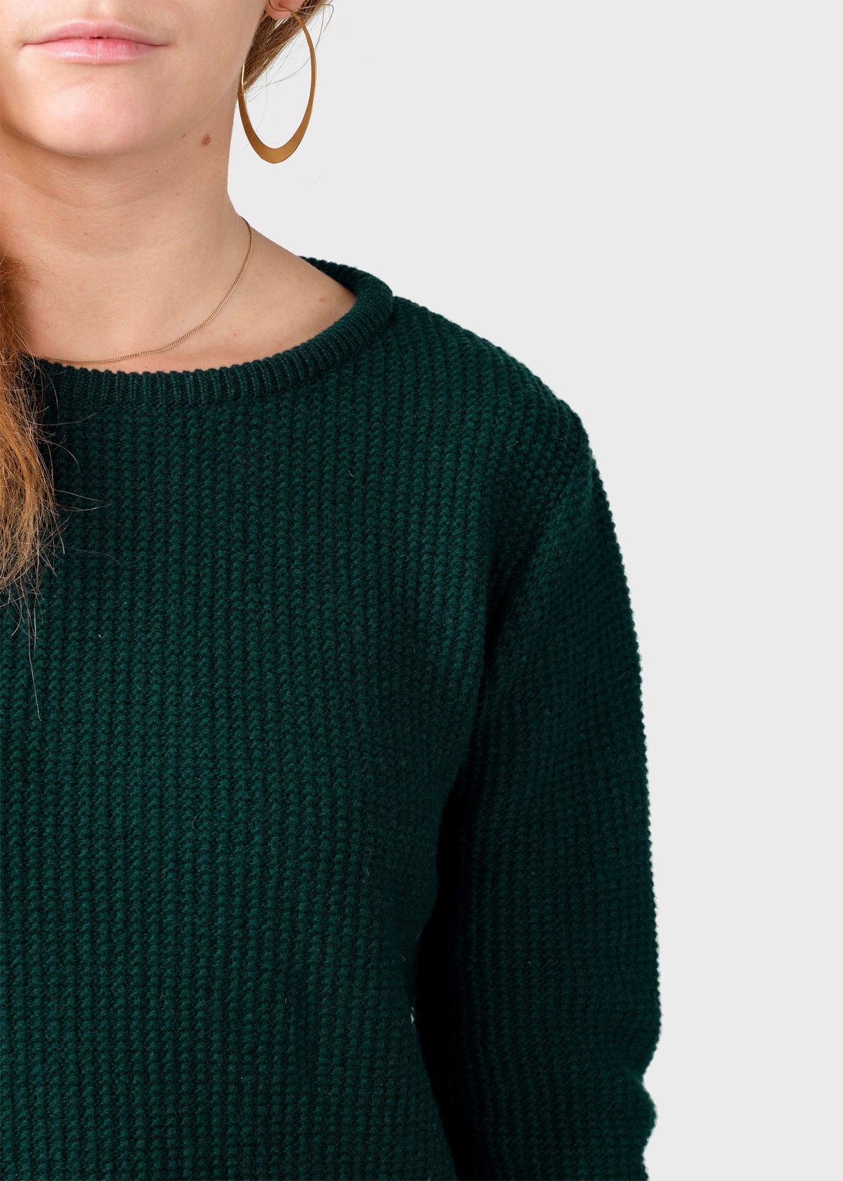 Klitmøller Collective ApS Fenja knit Knitted sweaters Moss Green