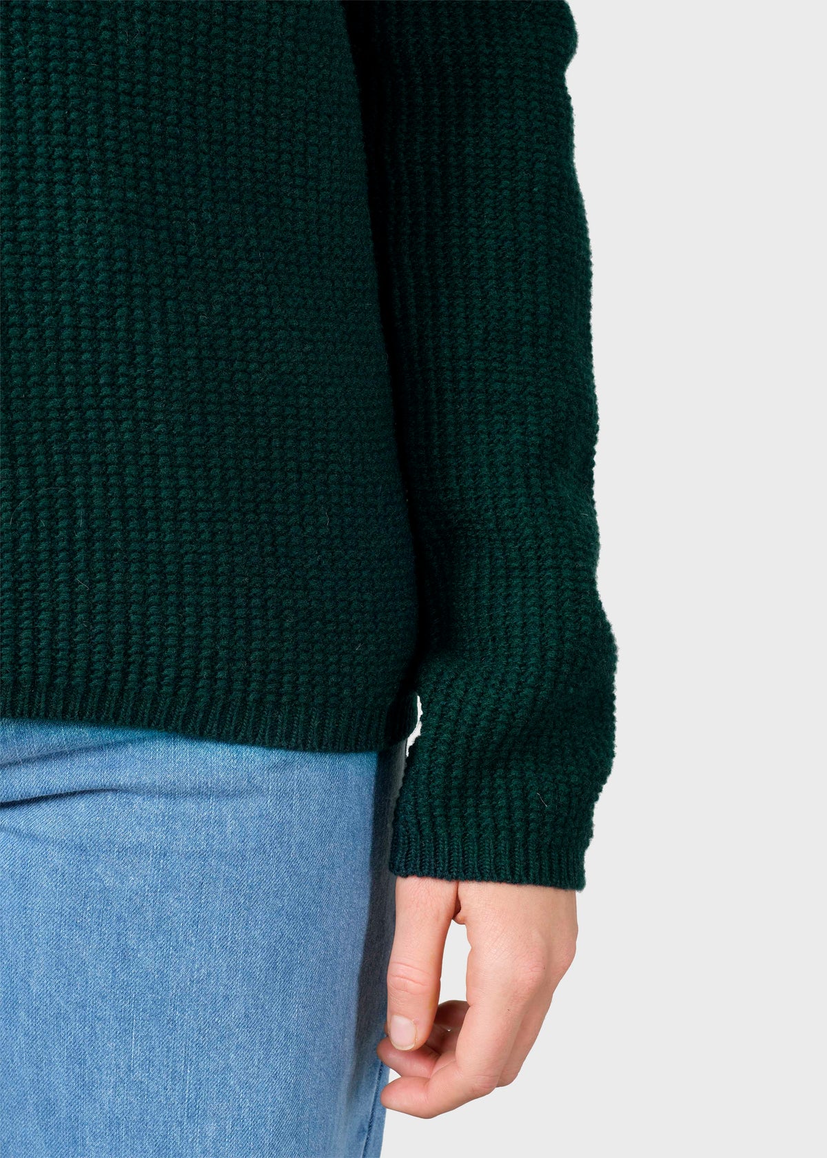 Klitmøller Collective ApS Fenja knit Knitted sweaters Moss Green