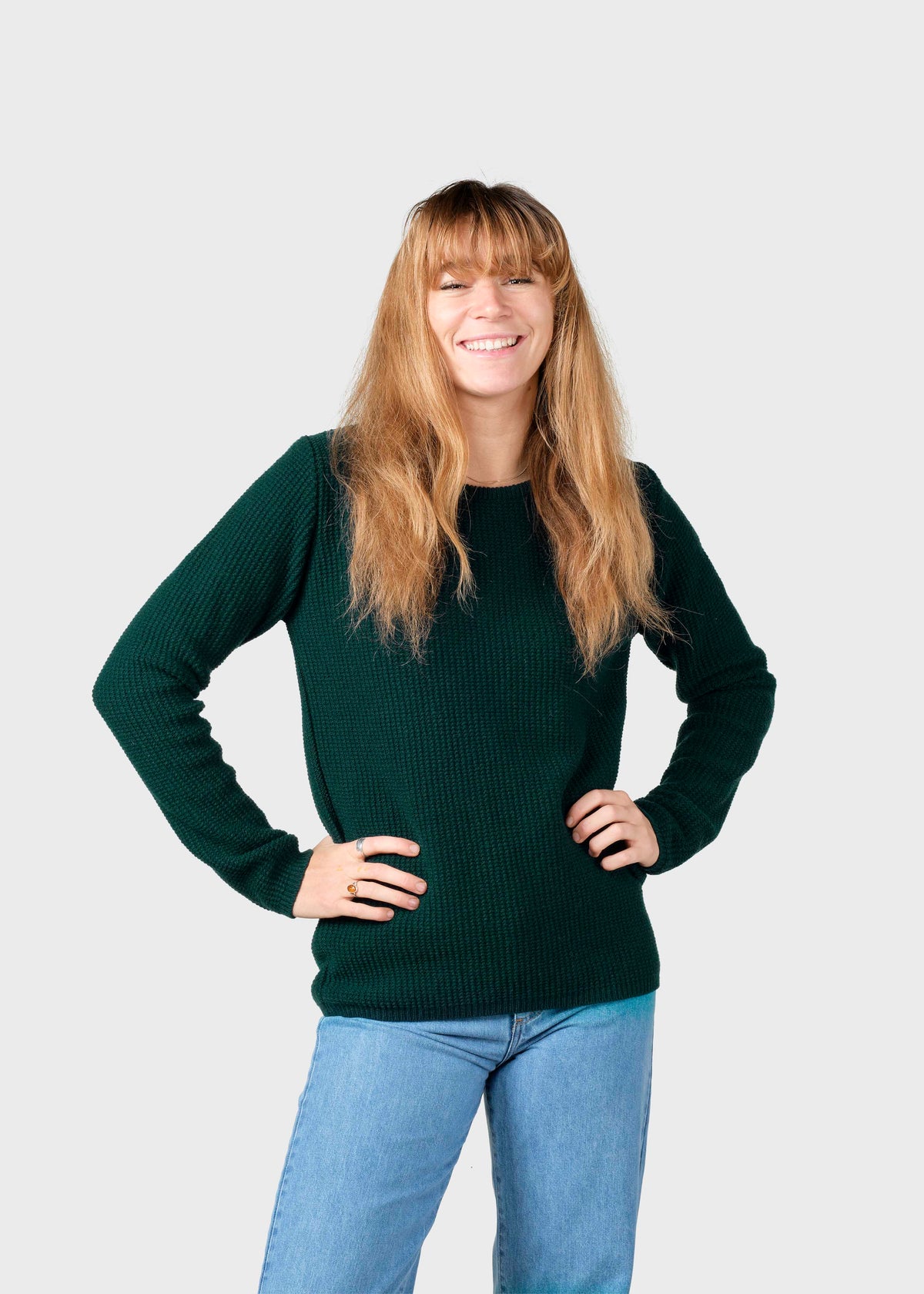 Klitmøller Collective ApS Fenja knit Knitted sweaters Moss Green