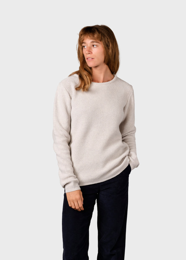 Klitmøller Collective ApS Fenja knit Knitted sweaters Pastel grey