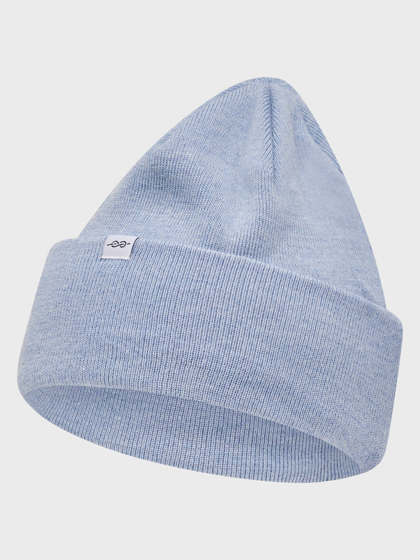 Klitmøller Collective ApS Fine rib beanie Beanies Light blue