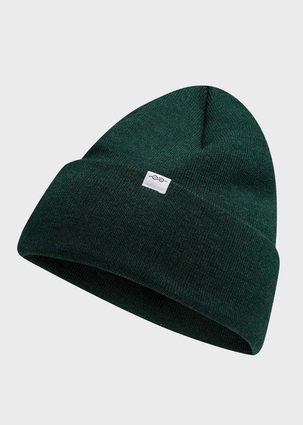 Klitmøller Collective ApS Fine rib beanie Beanies Moss Green