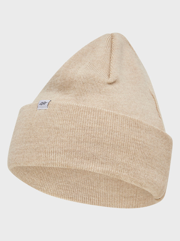 Klitmøller Collective ApS Fine rib beanie Beanies Pastel sand