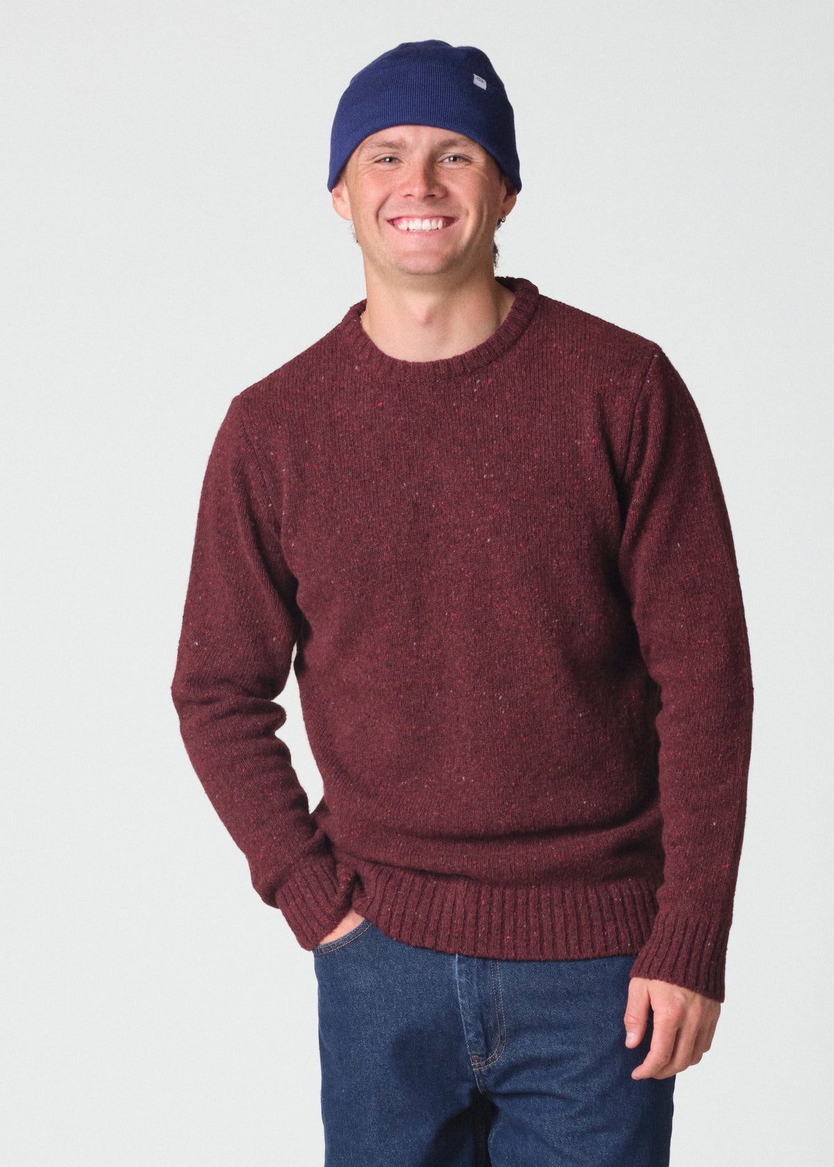 Klitmøller Collective ApS Fine rib beanie Beanies Surf blue