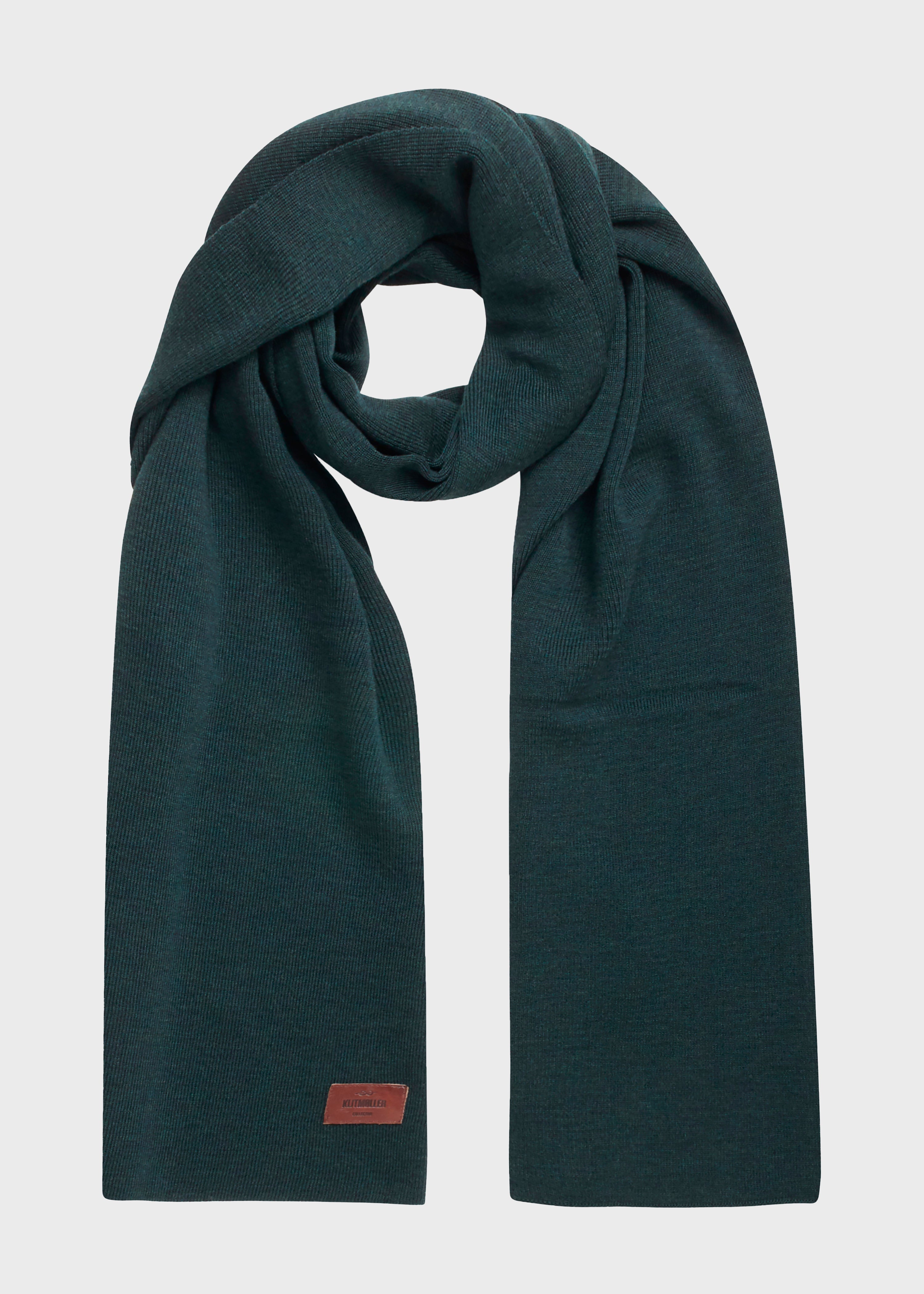 Fine rib scarf - Navy – klitmollercollective.com