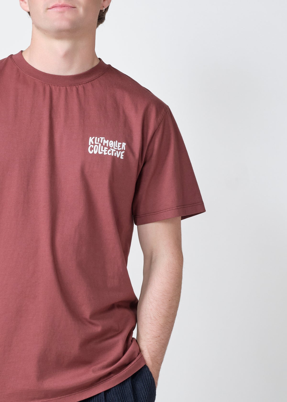 Klitmøller Collective ApS Finn tee OCS T-Shirts Burgundy