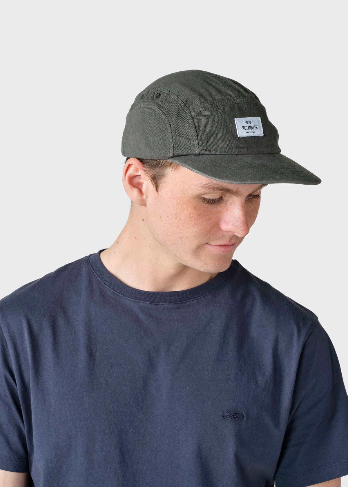 Klitmøller Collective ApS Five panel cap Caps Olive