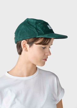 Klitmøller Collective ApS Five panel corduroy cap Caps Moss Green