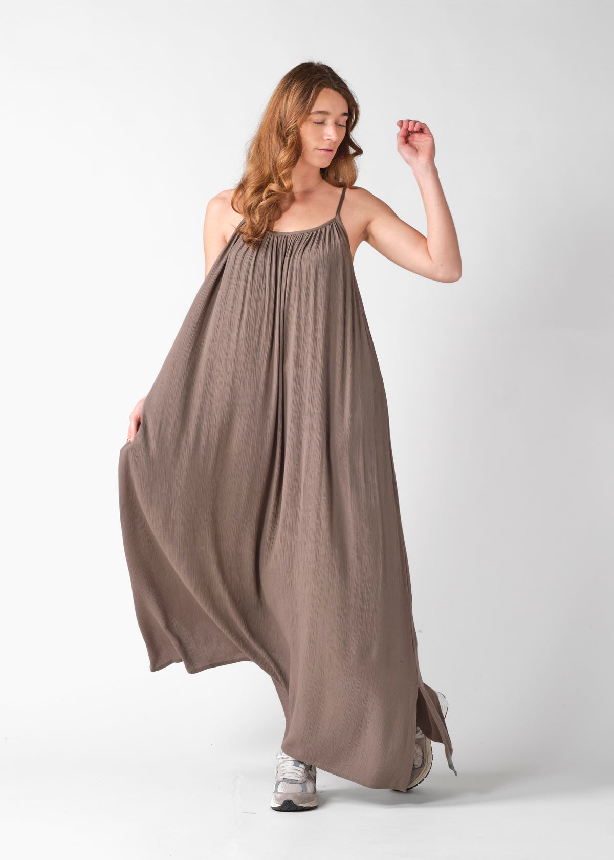 Klitmøller Collective ApS Flora dress Dress Taupe
