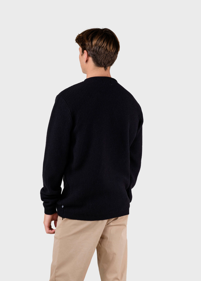 Klitmøller Collective ApS Frede knit Knitted sweaters Black