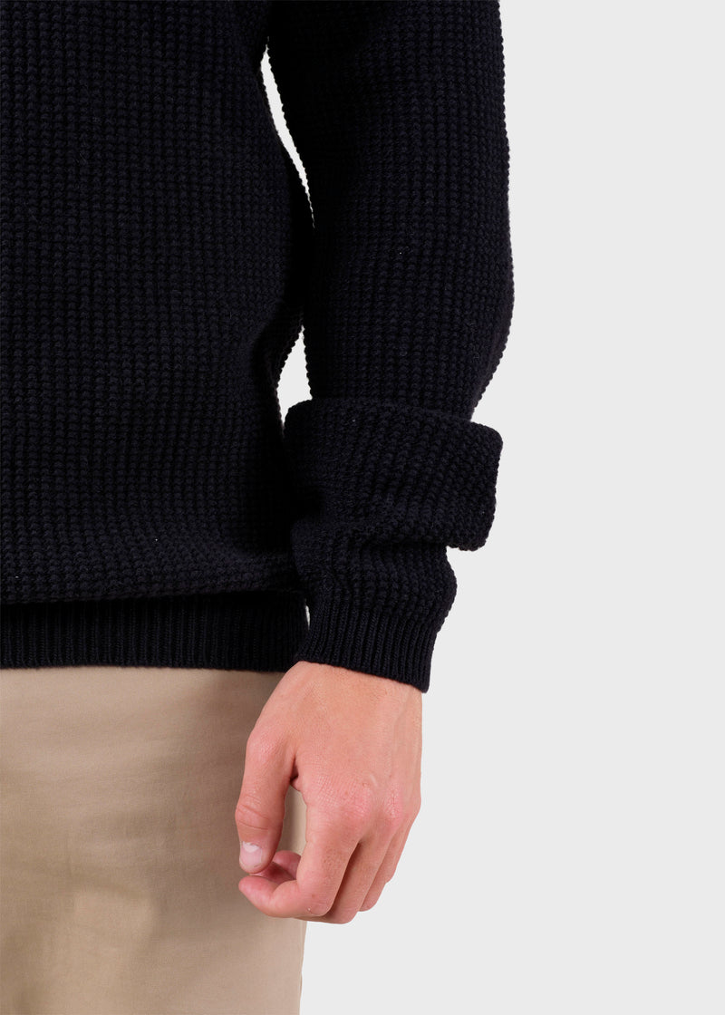Klitmøller Collective ApS Frede knit Knitted sweaters Black