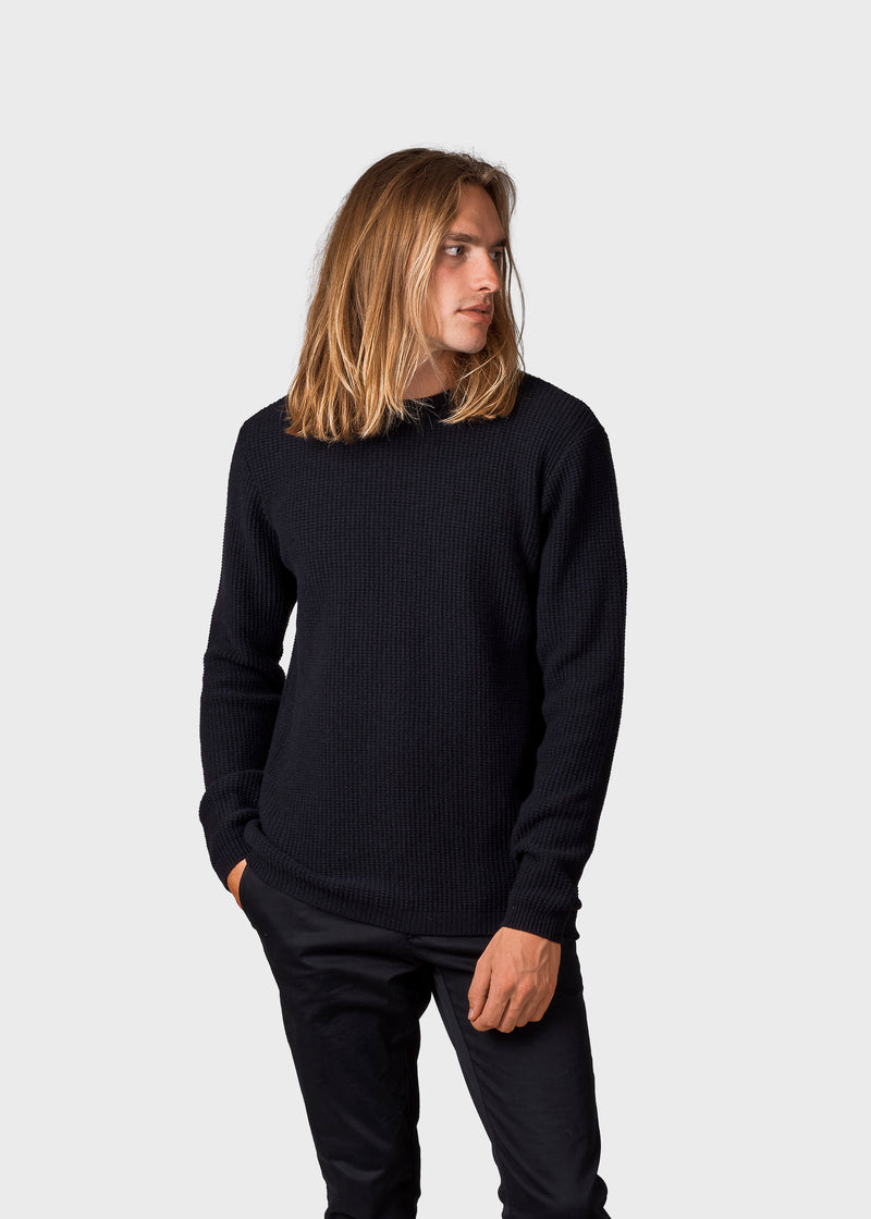 Klitmøller Collective ApS Frede knit Knitted sweaters Black