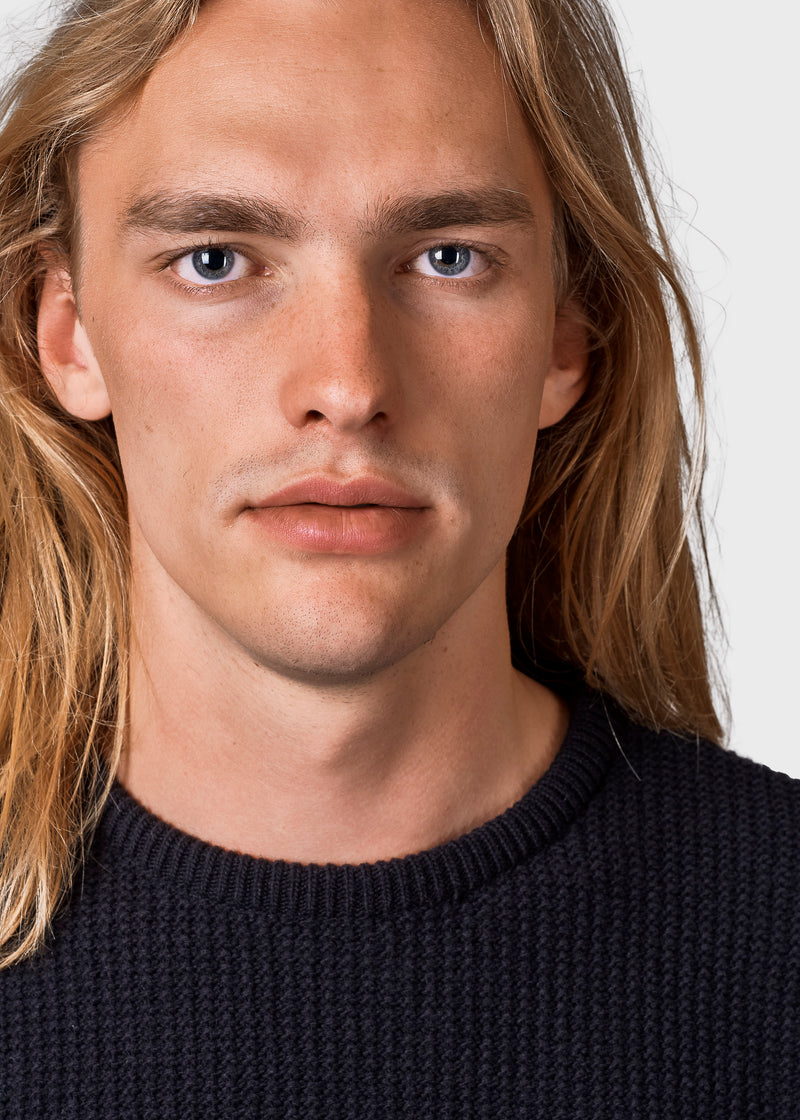 Klitmøller Collective ApS Frede knit Knitted sweaters Black