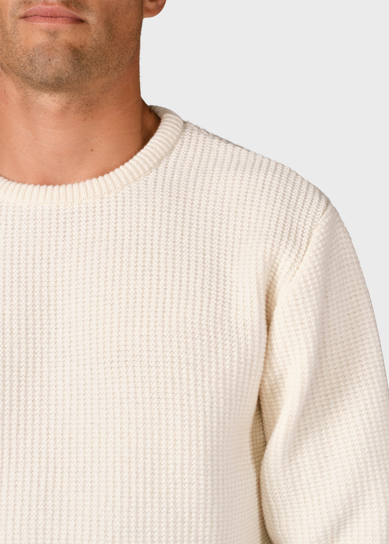 Klitmøller Collective ApS Frede knit Knitted sweaters Cream