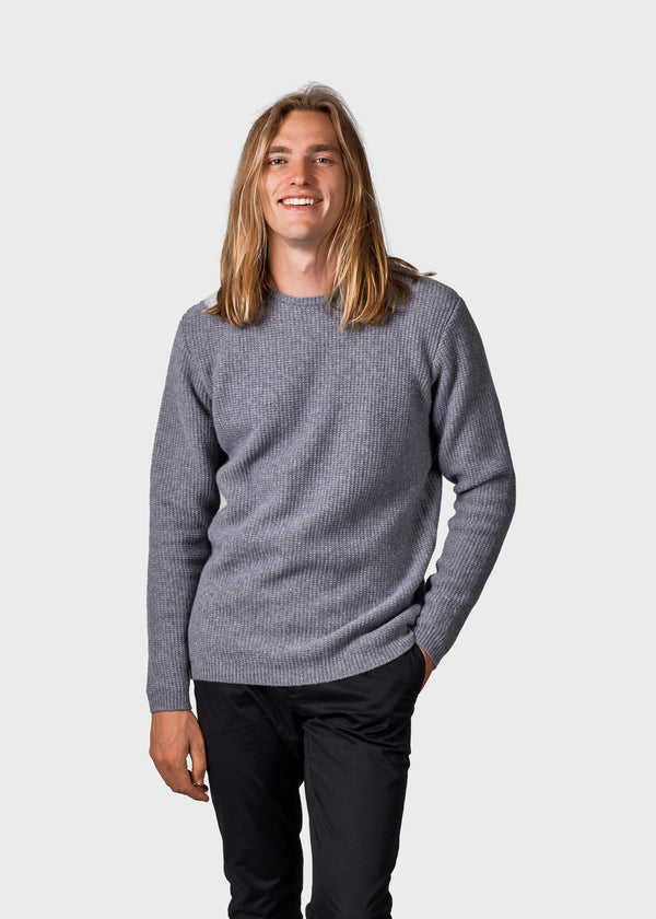 Klitmøller Collective ApS Frede knit Knitted sweaters Light grey