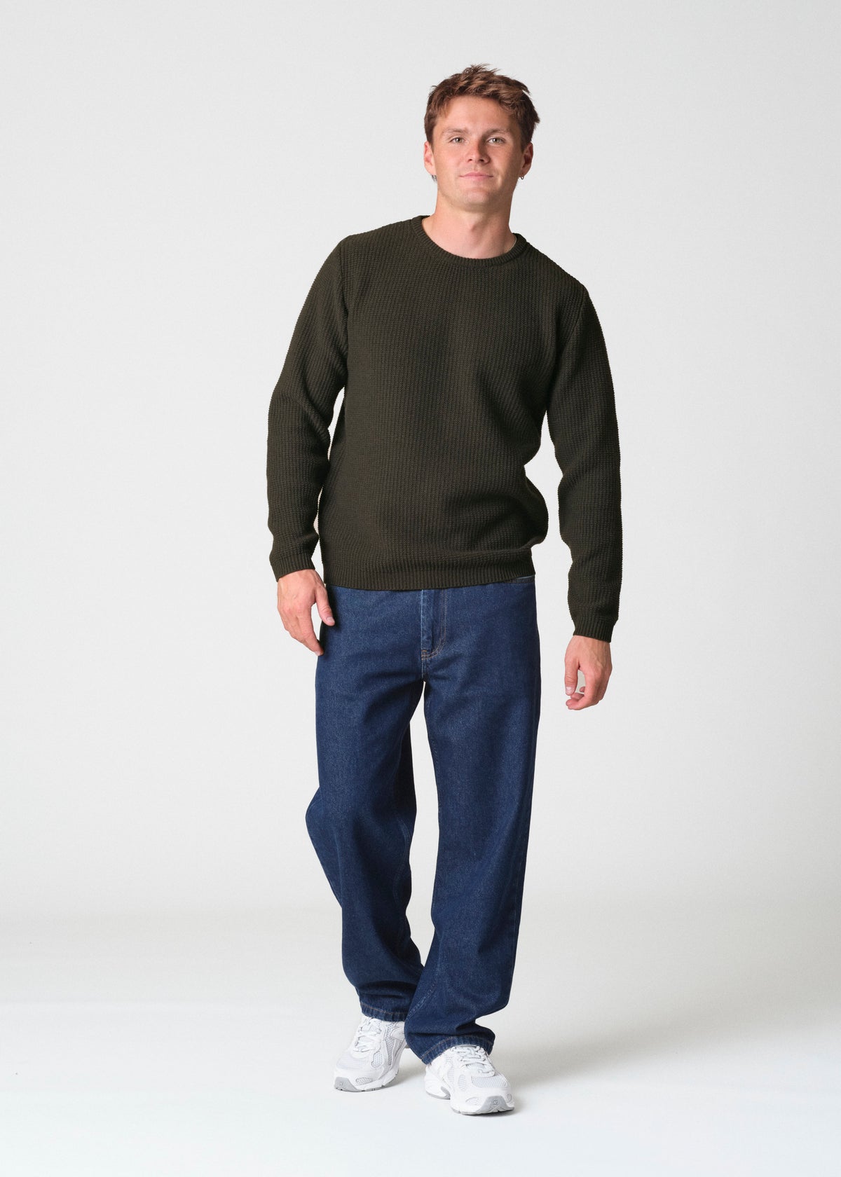 Klitmøller Collective ApS Frede knit Knitted sweaters Olive