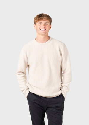 Klitmøller Collective ApS Frede knit Knitted sweaters Pastel sand