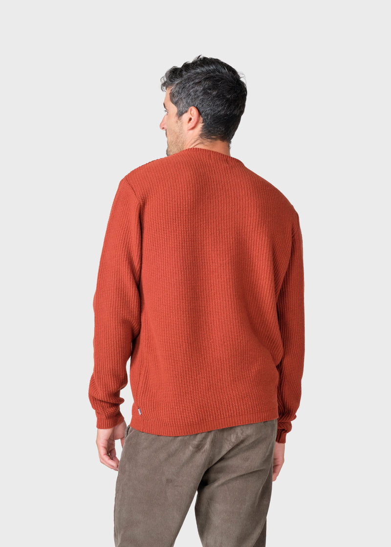 Klitmøller Collective ApS Frede knit Knitted sweaters Rust