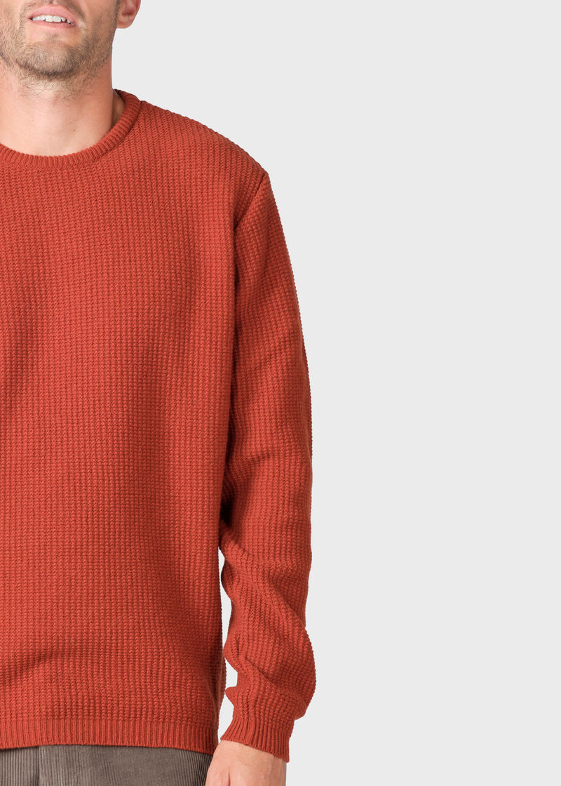 Klitmøller Collective ApS Frede knit Knitted sweaters Rust