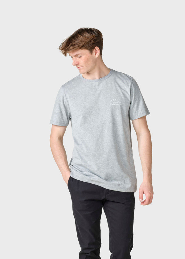 Klitmøller Collective ApS Gabriel tee T-Shirts Grey melange