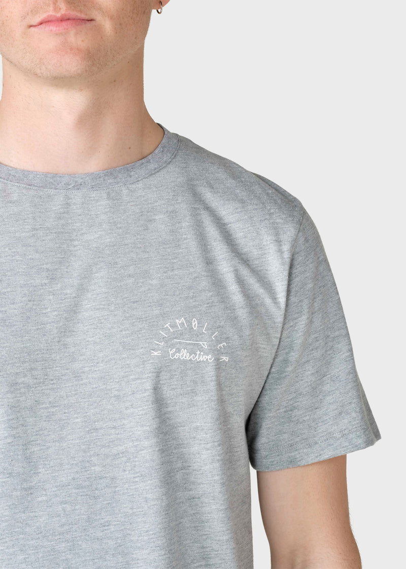 Klitmøller Collective ApS Gabriel tee T-Shirts Grey melange