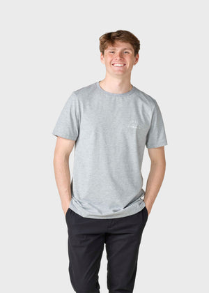 Klitmøller Collective ApS Gabriel tee T-Shirts Grey melange