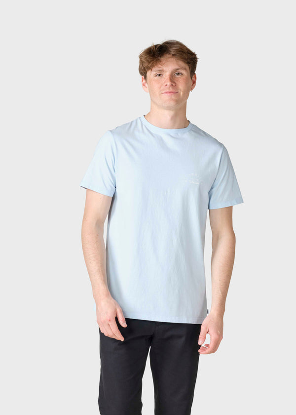 Klitmøller Collective ApS Gabriel tee T-Shirts Light blue