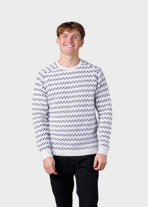 Klitmøller Collective ApS Geir knit Knitted sweaters Cream/navy